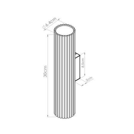 Kinkiet ze ściemniaczem Push Dimm/DALI2 IVAR biały LED 3000K (TH.574) - Thoro Lighting
