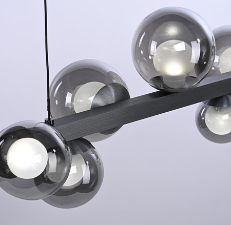 Lampa wisząca z płynną regulacją wysokości PURE E-POPUP 180cm SZARA (2558-15) - Paul Neuhaus