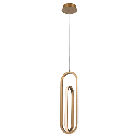 Lampa wisząca Demark - Szczotkowane złoto (QN-DEMARK-1P-BG) - Quintiesse