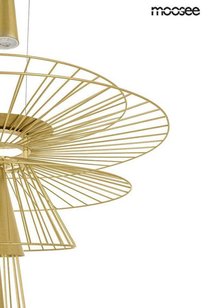 MOOSEE lampa wisząca SESTO złota (MSE010100336) - Moosee