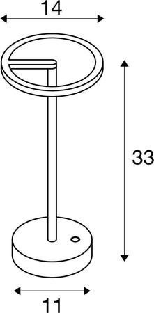 Przenośna lampa VINOLINA ONE 2700 K, TOUCH, kolor rdzy (1007358) - SLV