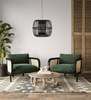 Lampa wisząca Boho bambusowa 38x38x132cm (55707-074) - DIJK