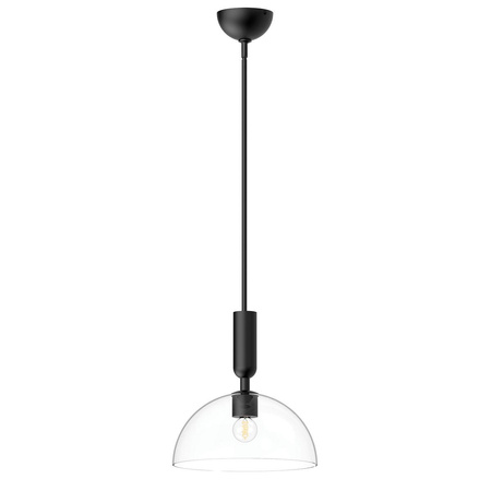 Lampa wisząca Jude - 1 źródło światła - Matowa czerń (ALM-JUDE-P-MB-CL) - Elstead Lighting