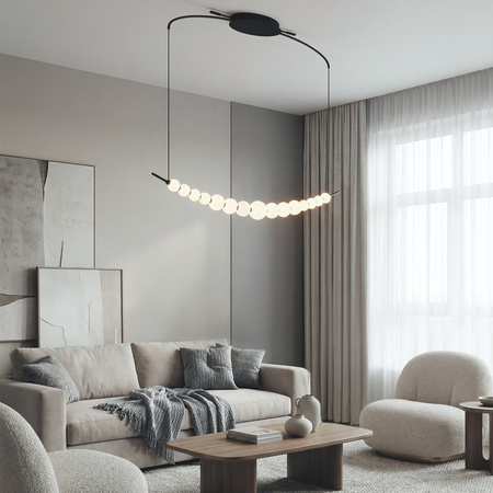 Designerska lampa wisząca PERLA PENDANT LINE 3-STEP DIMM BK (AZ6896) Azzardo