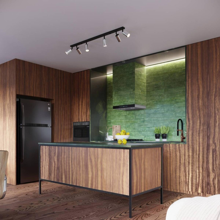 Kinkiet WINX czarny/chrom (SL.1366) - Sollux Lighting