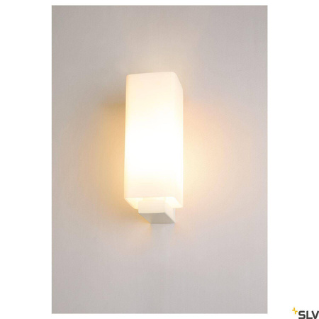 QUADRASS, lampa ścienna natynkowa indoor, E27, kolor biały (1003431) - SLV