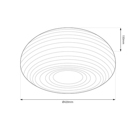 Plafon PULSO 3xE27 (ML1897) - Milagro