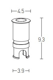 Oświetlenie wpuszczane LED 3W do ogrodu (E178) - Zambelis