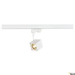 ALTRA DICE, spot do systemu 3-fazowej szyny wysokonapięciowej, QPAR51, kwadratowy, kolor biały, maks. 50W, z adapterem 3-fazowym (152321) - SLV