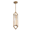 Lampa wisząca Cairo - 1 źródło światła - Vintage mosiądz (QN-CAIRO-1P-VBS-CR) - Quintiesse