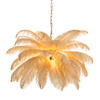 Ekskluzywna lampa wisząca z piórami EMU pióra beżowe 100 cm (ST-DN127 beige) - Step into Design