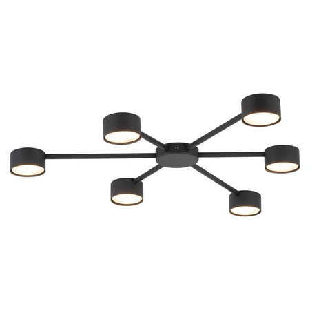 Lampa sufitowa AVIA czarna 6 PŁ (4692) - TK Lighting