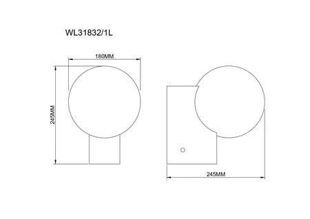 NUA KINKIET ZŁOTY/GOLD (WL31832/1L) - Zuma Line