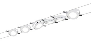 RoundMac LED system linkowy DC 6x4W Biały Mat 230V/12V DC 36VA Metal (PL94106) - PAULMANN