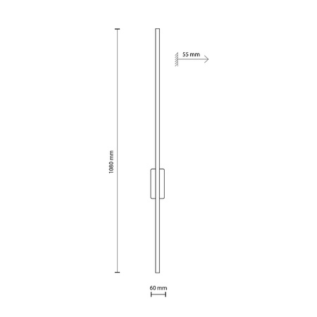 Kinkiet FLASH WOOD ORZECH LED L (6431) - TK Lighting