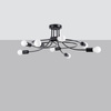Żyrandol LEVAR 8 czarny (SL.1457) - Sollux Lighting