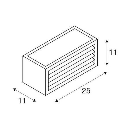 BOX-L LED antracyt 3000K (1002035) - SLV