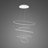 Lampa wisząca Ledowe Okręgi No.5 120cm 3k biała Dali (LA085/P_120_in_3k_white_Dali) - ALTAVOLA DESIGN