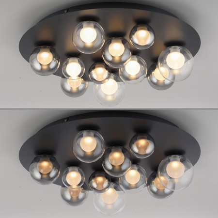 PURE POPUP LAMPA SUFITOWA SZARA (6588-15) - Paul Neuhaus