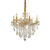 Złoty żyrandol FLORIAN SP6 (35635) Ideal Lux - 6 "świeczek"