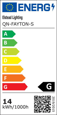Mały kinkiet LED Fayton - Szczotkowane złoto (QN-FAYTON-S-BG) - Quintiesse