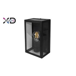 Kinkiet E27 LED IP44 Glass czarny (XD-QA100B) - Xudo