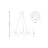 Lampa wisząca BOBO złota (P0462-20C-F7AA) - Zuma Line