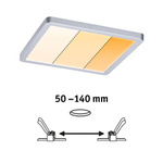 Panel Areo VariFit 175x175mm 2000-4000K13W chrom mat IP 44 230V (PL93100) - PAULMANN
