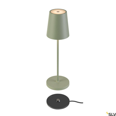 Przenośna lampa VINOLINA TWO 2200/2700/3000 K, TOUCH, zielona (1007696) - SLV