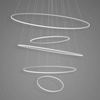 Lampa wisząca Ledowe Okręgi No.5 120cm 3k biała Dali (LA085/P_120_in_3k_white_Dali) - ALTAVOLA DESIGN