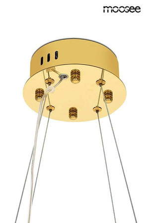 Złota kryształowa lampa wisząca Amira 100 (MSE1501100410) - Moosee