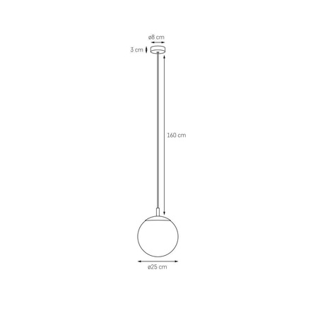 Lampa wisząca ALUR S kolor Inox (11138120) - KASPA