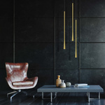 LED PENDANT LIGHT 7W 3000K ALUMINUM  GOLD CANOPY - BRASS LAMP (20143 Zambelis) - Zambelis