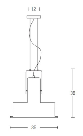 PENDANT 1L METAL-PC DIFFUSER BLACK (1644 Zambelis) - Zambelis