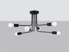 Żyrandol NORAH 6 czarny (SL.1452) - Sollux Lighting