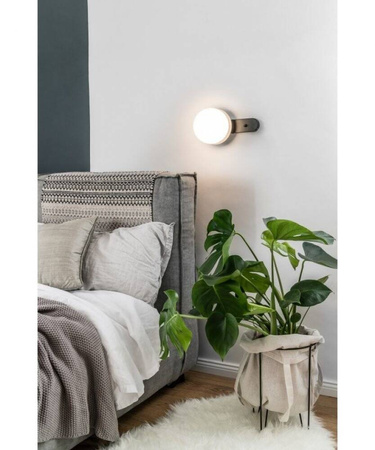 Lampa ścienna / kinkiet czarny Kuul D1 z włącznikiem (KLD12001) - Ummo
