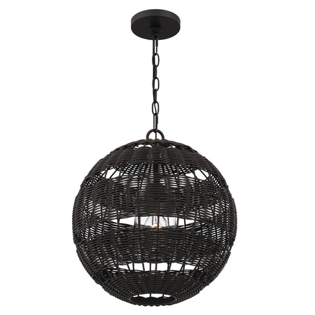 Lampa wisząca na taras Lindendale Western brąz (QZ-LINDENDALE-P-WT) - Elstead Lighting