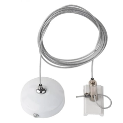 Zawiesie 2m do szynoprzewodu natynkowego 1F 230V - Białe   (6338) - Brosline