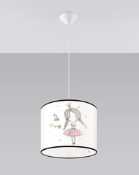 Lampa wisząca do pokoju dziecka bajkowy wzór PRINCESS 30 (SL.1414) - Sollux Lighting