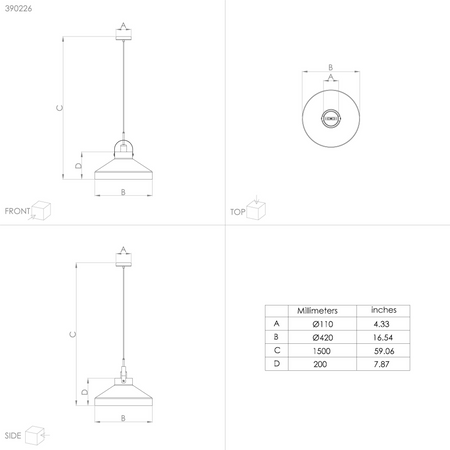 Lampa wisząca ESTEPONA szara (390226) - EGLO