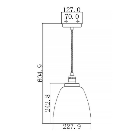 Lampa wisząca  Baskin (FE-BASKIN-P-B-PN) - Elstead Lighting