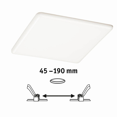 Veluna VariFit Panel LED IP44 22W 4000K 3-st ściemniane 215x215mm Tworzywo sztuczne (PL93066) - PAULMANN
