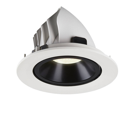 NUMINOS® GIMBLE L, oprawa sufitowa wpuszczana biała/czarna 2700 K 55° (1005990) - SLV