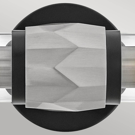 Kinkiet Ellison - 2 źródła światła - Czarny, szczotkowany (HK-ELLISON2-BK-BN) - Elstead Lighting