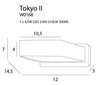 Kinkiet Tokyo II kolor biały (W0168) Max Light