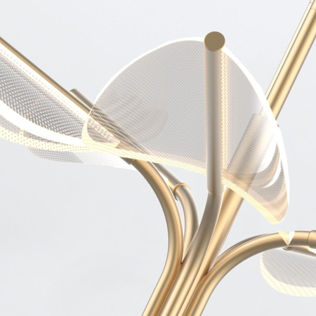 Mała lampa wisząca LED Floriana - Naturalny mosiądz (QN-FLORIANA-P-S-NBR) - Quintiesse