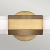 Kinkiet LED Facet - Stary mosiądz (QN-FACET-LED2-HB-BATH) - Quintiesse