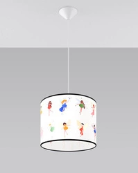 Lampa wisząca do pokoju dziecka bajkowy wzór WRÓŻKI 30 (SL.1416) - Sollux Lighting