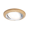 Zestaw oprawa do wbudowania LANATI COIN LED 3X 6W 470lm 84mm 2700K IP20 230V drewno / aluminium /czarny (PL92239) - PAULMANN