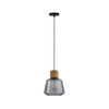 Neordic Elia Lampa wisząca max. 1x20W E27 230V Szkło przydymione/Korek (PL79739) - PAULMANN